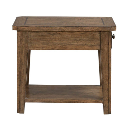 Liberty Furniture - Carolina Park - End Table in Brown - 930-OT1020 view 4