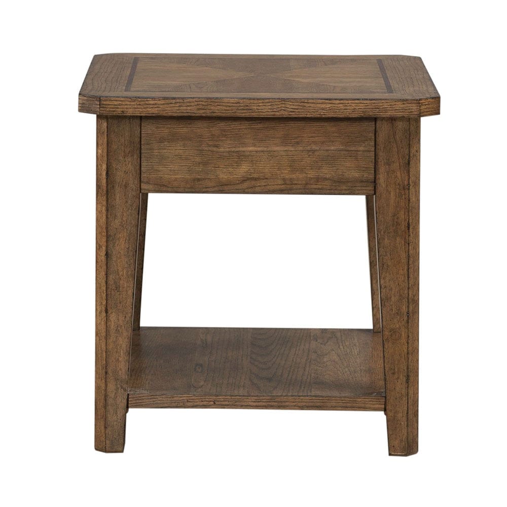 Liberty Furniture - Carolina Park - End Table in Brown - 930-OT1020 view 5