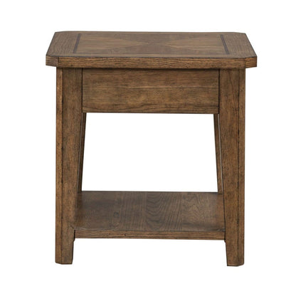 Liberty Furniture - Carolina Park - End Table in Brown - 930-OT1020 view 5
