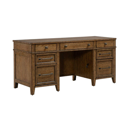 Liberty Furniture - Carolina Park - Jr Executive Credenza in Brown - 930-HO-JEC