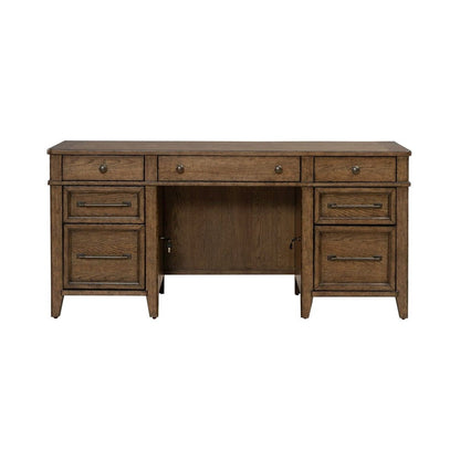 Liberty Furniture - Carolina Park - Jr Executive Credenza in Brown - 930-HO-JEC