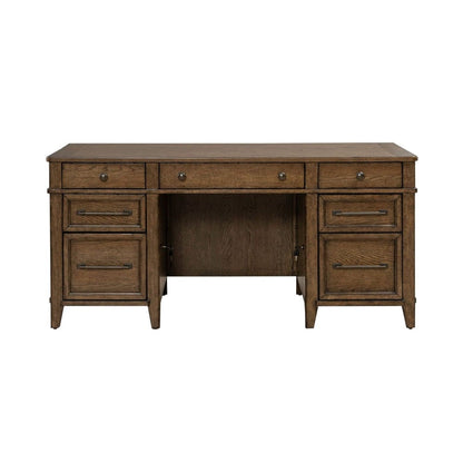 Liberty Furniture - Carolina Park - Jr Executive Desk in Brown - 930-HO-JED view 1