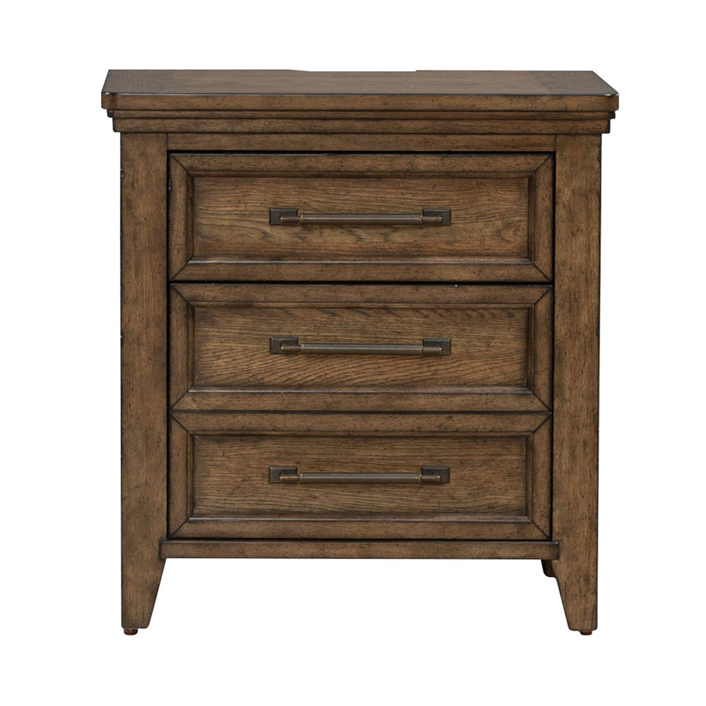 Liberty Furniture - Carolina Park King Panel Bed, 2 Night Stands - 930-BR-KPB2NS view 9