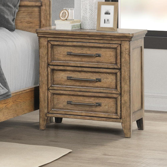 Liberty Furniture - Carolina Park Nightstand w/ Charging Station in Amber Brown - 930-BR61 veiw 1