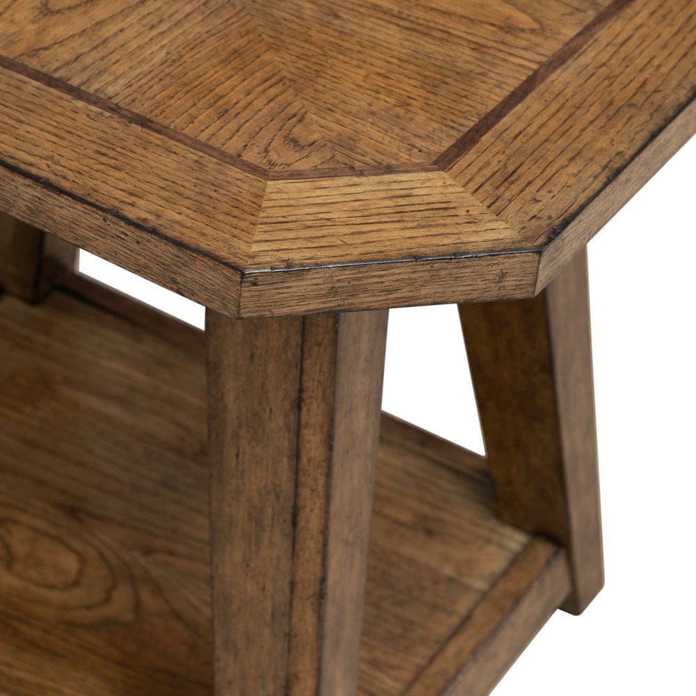 Liberty Furniture - Carolina Park - Octagonal End Table in Brown - 930-OT1021 view 6