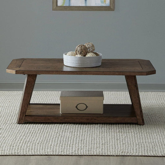 Liberty Furniture - Carolina Park - Rectangular Cocktail Table in Brown - 930-OT1011 view 1