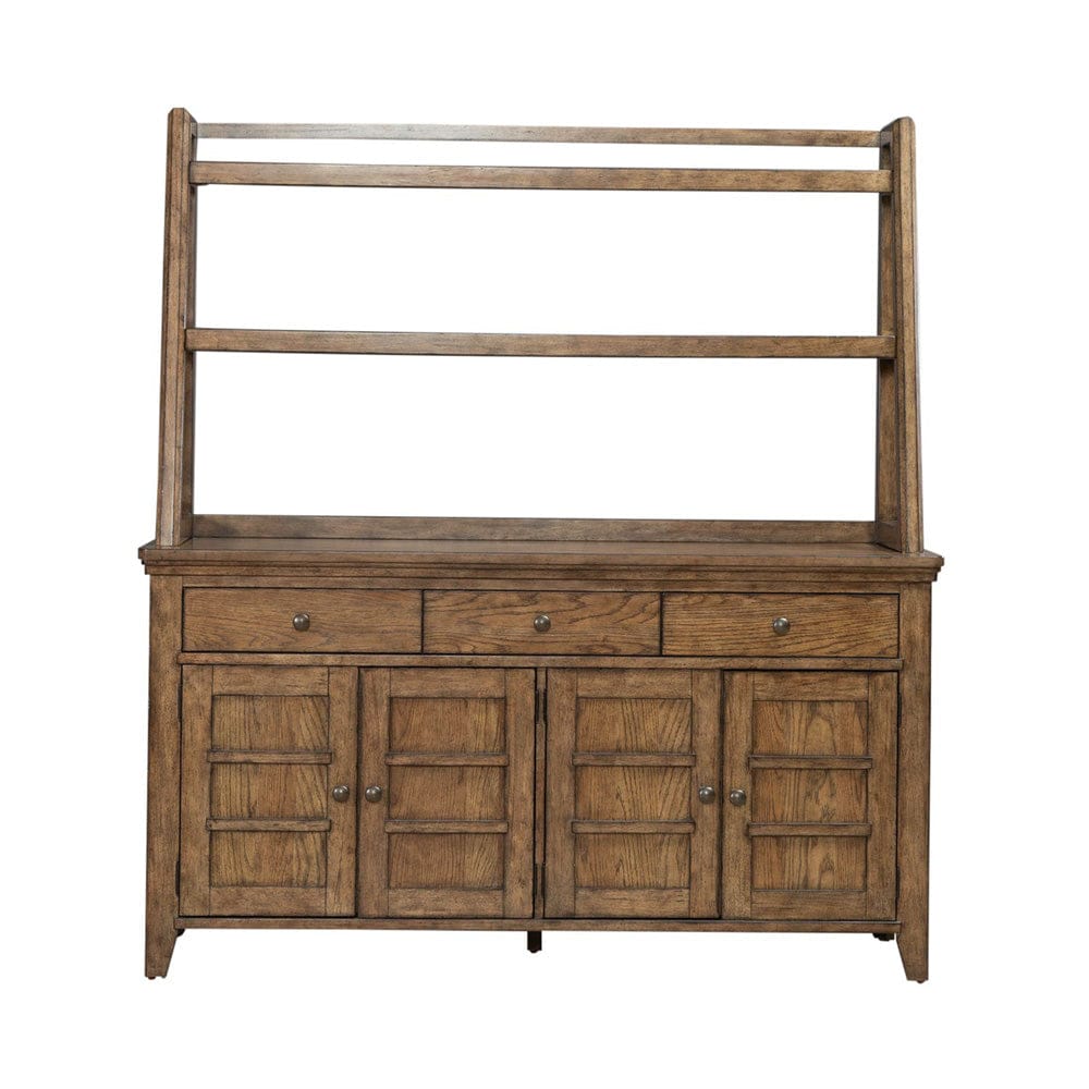 Liberty Furniture - Carolina Park - Server & Hutch in Brown - 930-DR-SH view 3