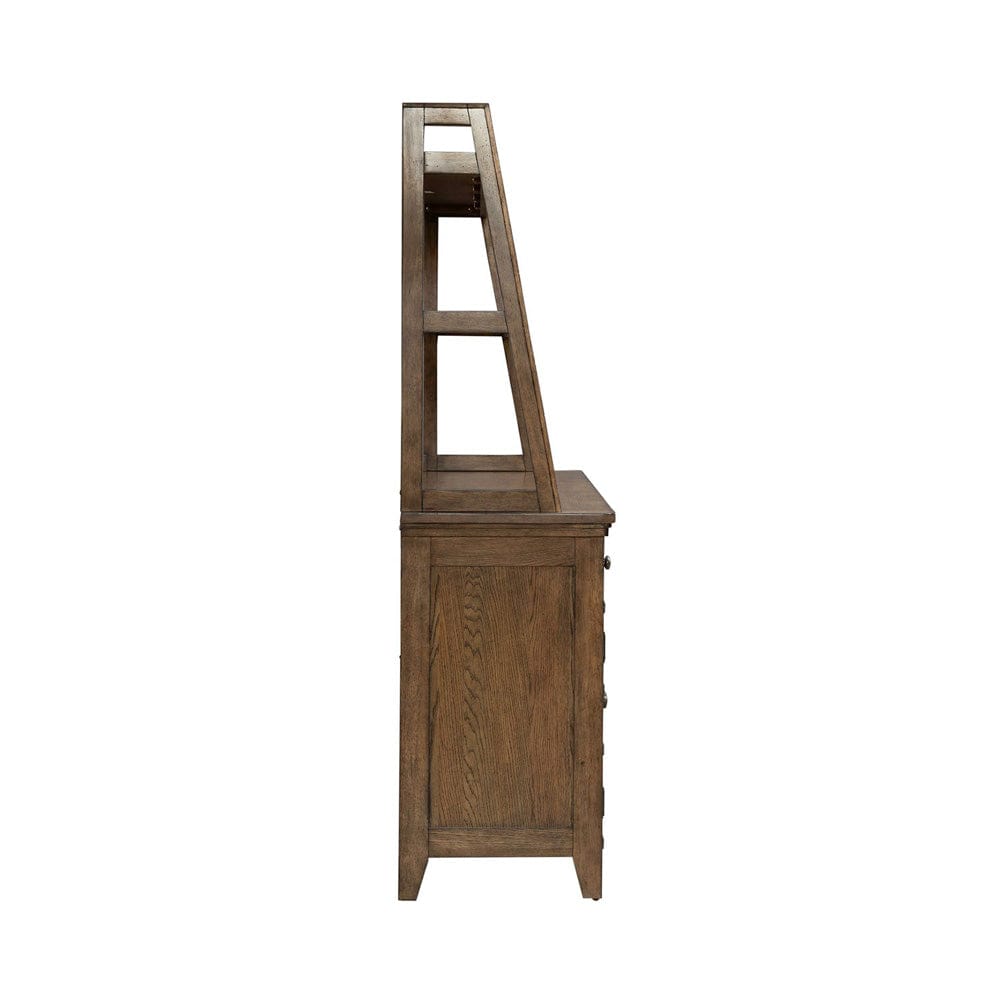 Liberty Furniture - Carolina Park - Server & Hutch in Brown - 930-DR-SH view 4