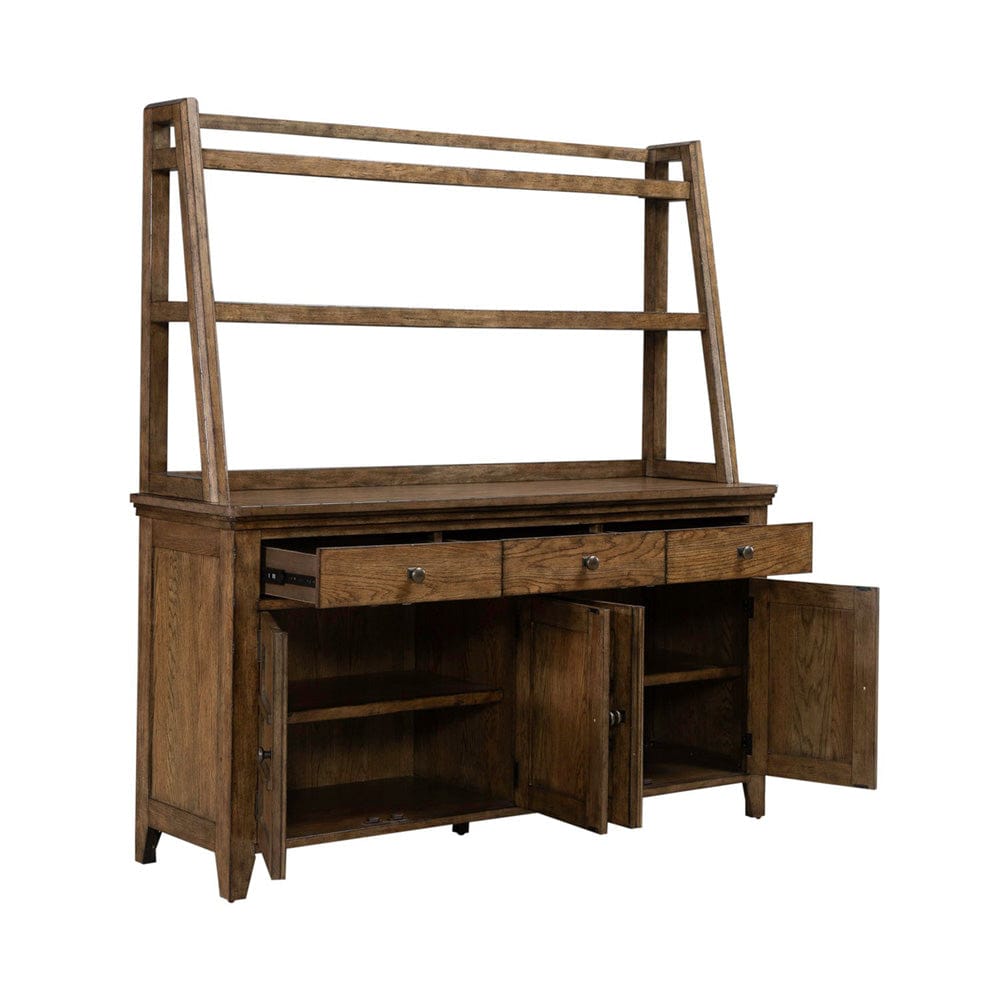 Liberty Furniture - Carolina Park - Server & Hutch in Brown - 930-DR-SH view 6