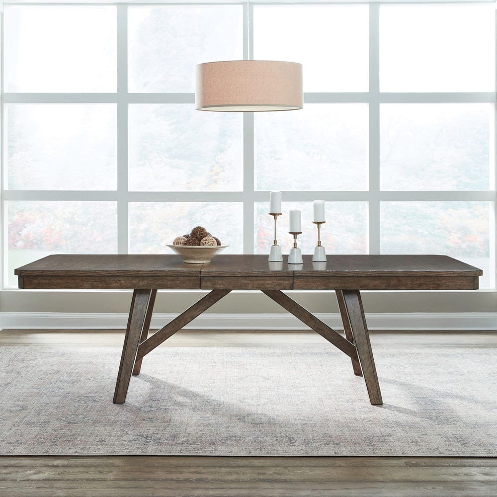 Liberty Furniture - Carolina Park - Trestle Table Set in Brown - 930-DR-TRS view 1
