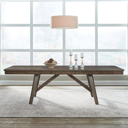 Liberty Furniture - Carolina Park - Trestle Table Set in Brown - 930-DR-TRS view 1