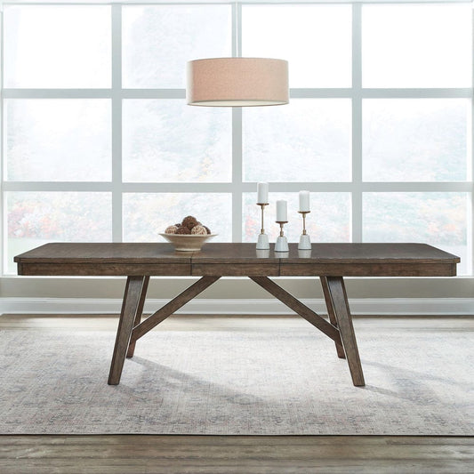 Liberty Furniture - Carolina Park - Trestle Table Set in Brown - 930-DR-TRS view 1