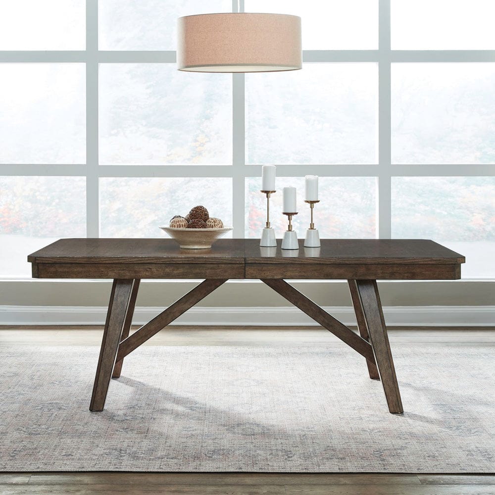 Liberty Furniture - Carolina Park - Trestle Table Set in Brown - 930-DR-TRS view 2