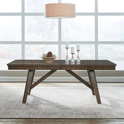 Liberty Furniture - Carolina Park - Trestle Table Set in Brown - 930-DR-TRS view 2