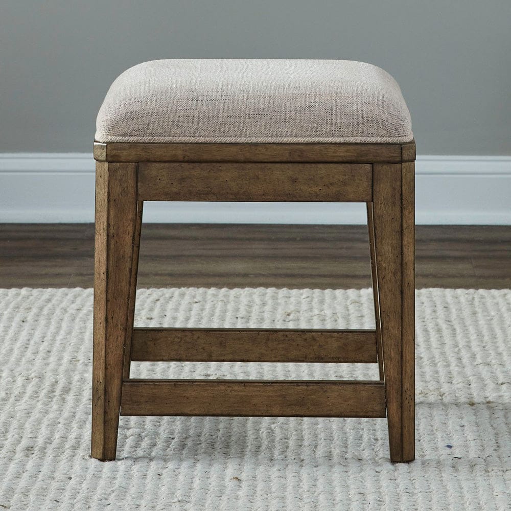 Liberty Furniture - Carolina Park - Uph Console Stool in Brown - 930-OT9001 view 1