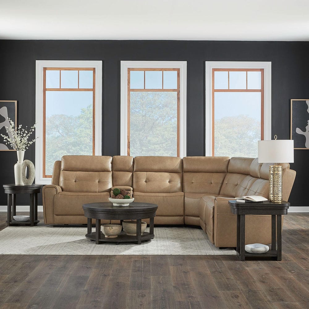 Liberty Furniture - Carrington - 6 Piece Sectional in Brown - 7006SN-UPH-6PCSEC view 1