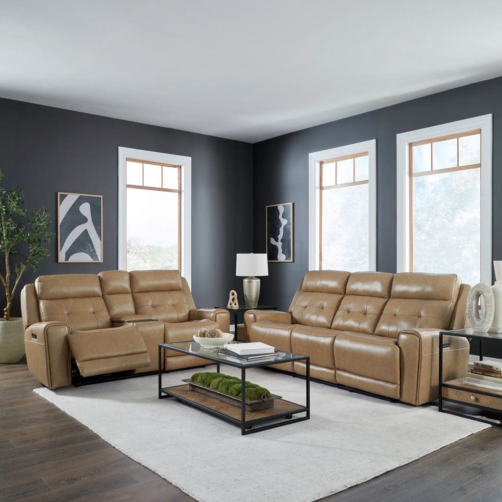 Liberty Furniture - Carrington - Sofa & Loveseat in Brown - 7006SN-UPH-SOLO view 1