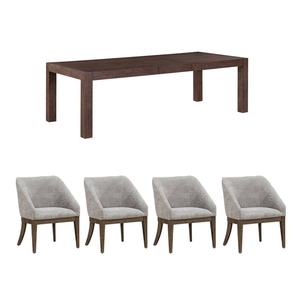 Liberty Furniture - Cascade Falls - 5 Piece Rectangular Table Set in Brown - 732-DR-5RLS view 1