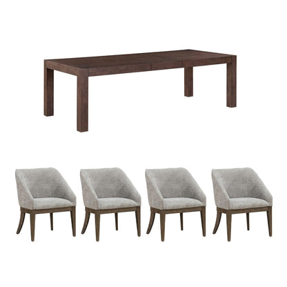 Liberty Furniture - Cascade Falls - 5 Piece Rectangular Table Set in Brown - 732-DR-5RLS view 1