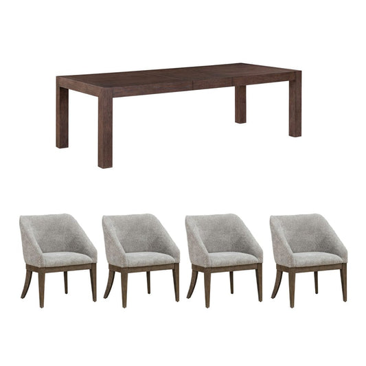 Liberty Furniture - Cascade Falls - 5 Piece Rectangular Table Set in Brown - 732-DR-5RLS view 1