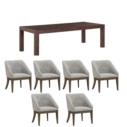 Liberty Furniture - Cascade Falls - 7 Piece Rectangular Table Set in Brown - 732-DR-7RLS view 1