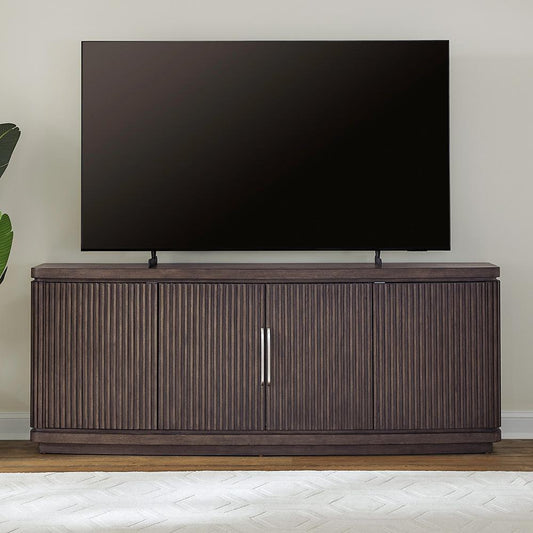 Liberty Furniture - Cascade Falls 82 Inch TV Console in Satin Espresso - 732-TV82 veiw 1