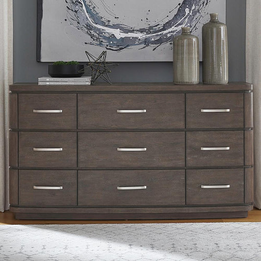 Liberty Furniture - Cascade Falls 9 Drawer Dresser in Satin Espresso - 732-BR31 veiw 1