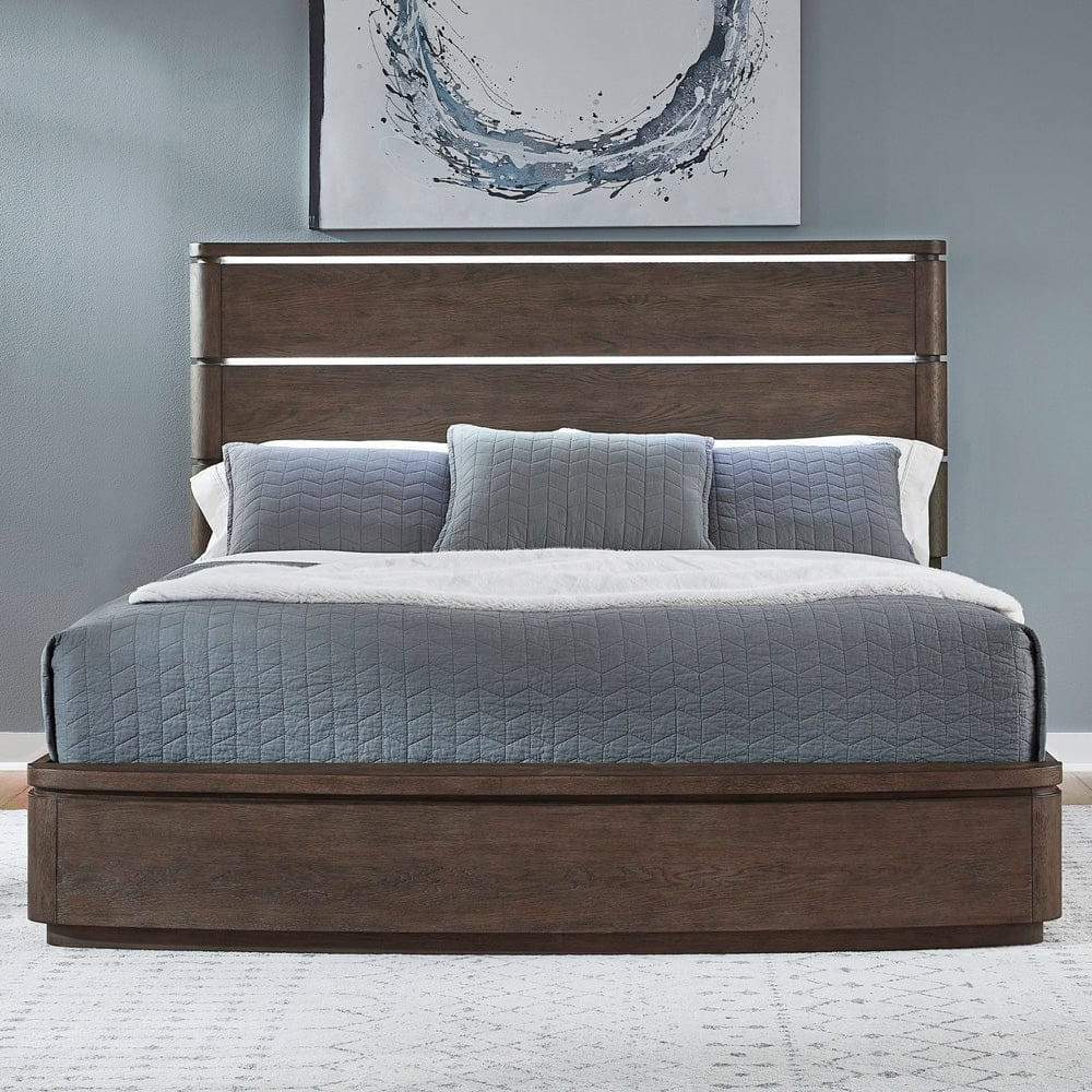 Liberty Furniture - Cascade Falls - King California Panel Bed in Brown - 732-BR-CPB view 1