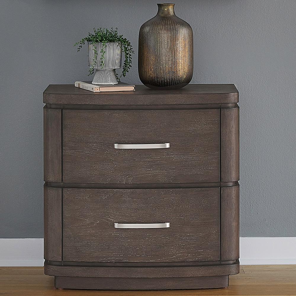 Liberty Furniture - Cascade Falls Nightstand w/ Charging Station in Satin Espresso - 732-BR61 veiw 1