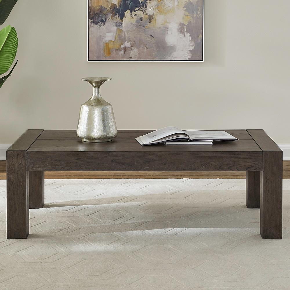 Liberty Furniture - Cascade Falls Rectangular Cocktail Table in Satin Espresso - 732-OT1010 veiw 1