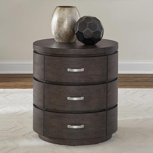 Liberty Furniture - Cascade Falls Round End Table in Satin Espresso - 732-OT1021 veiw 1
