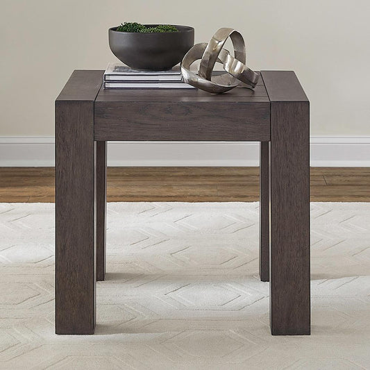 Liberty Furniture - Cascade Falls Square End Table in Satin Espresso - 732-OT1020 veiw 1