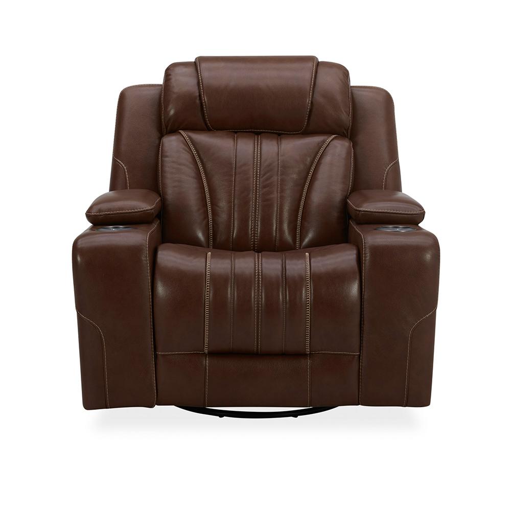 Liberty Furniture - Caswell SG Recliner P2 in Nature Chestnut Leather - 7020CN-12P veiw 1