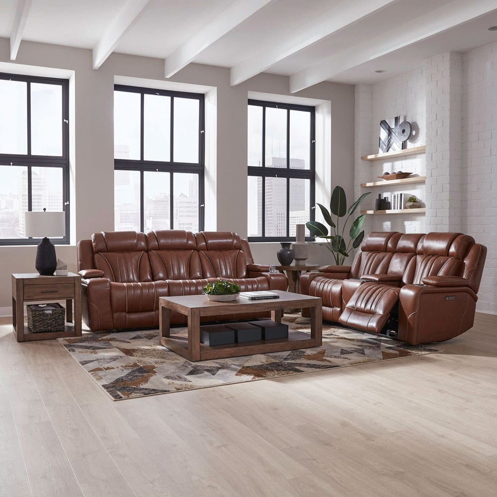 Liberty Furniture - Caswell - Sofa & Loveseat in Brown - 7020CN-UPH-SOLO view 1