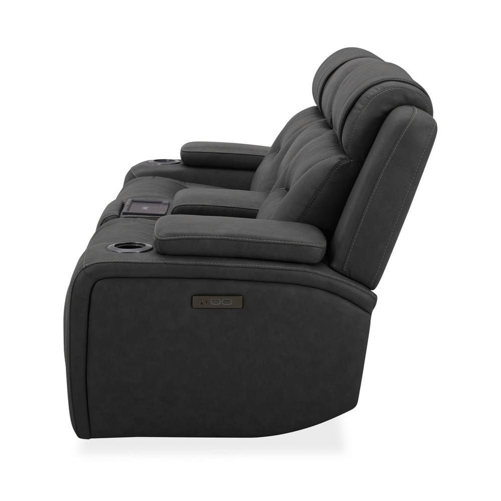 Liberty Furniture - Chapman - Loveseat w/ Console P2 & ZG in Gray - 7019CO-22P view 4