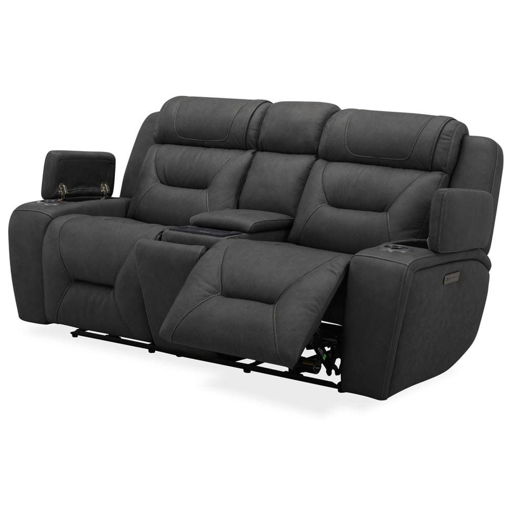 Liberty Furniture - Chapman - Loveseat w/ Console P2 & ZG in Gray - 7019CO-22P view 6