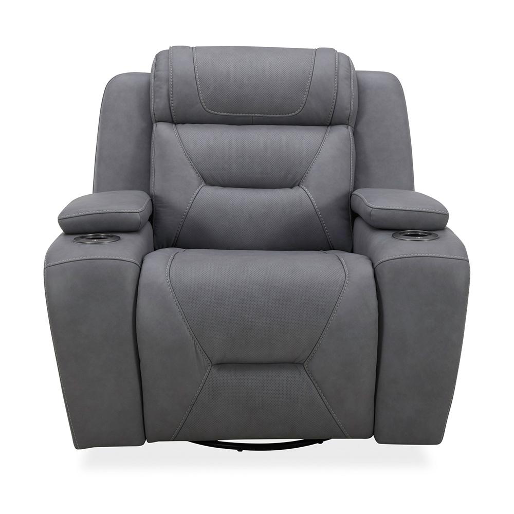 Liberty Furniture - Chapman SG Recliner P2 in Aline Blue Gray Leather - 7019BG-12P veiw 1