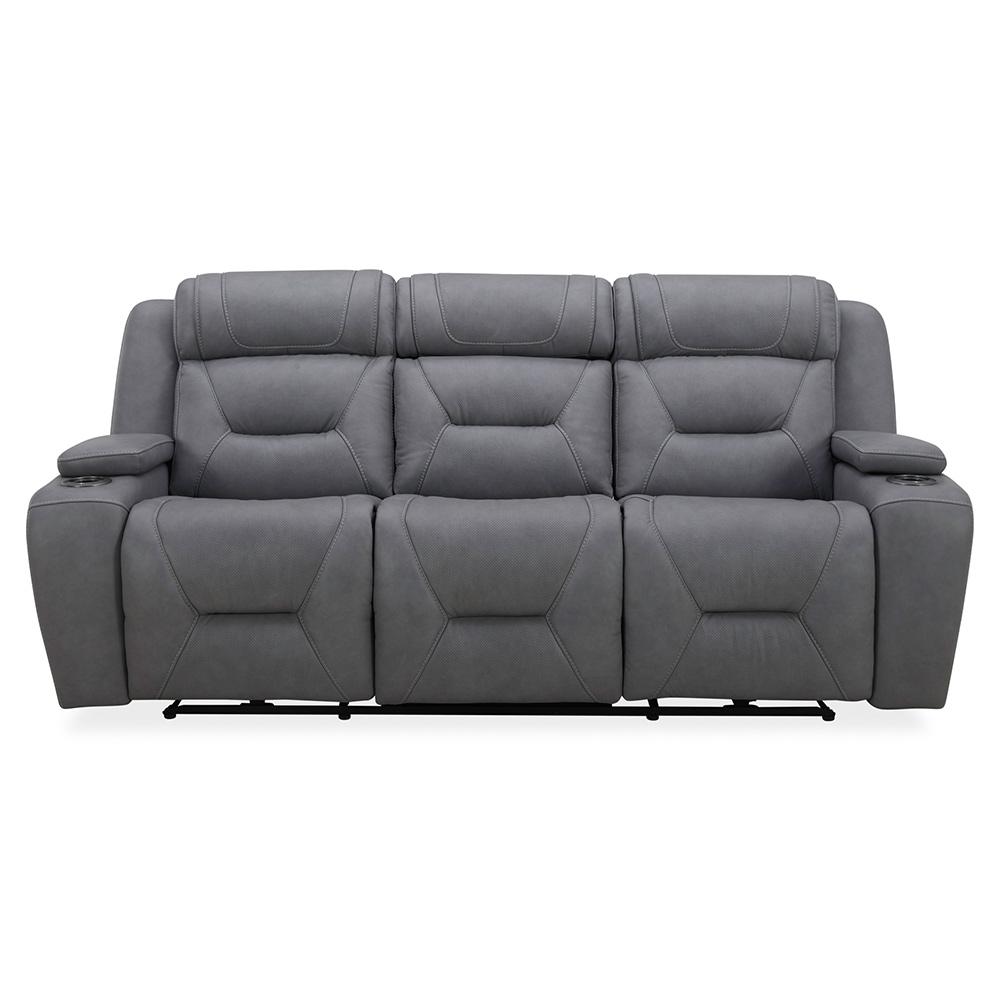 Liberty Furniture - Chapman Sofa P2 & ZG in Aline Blue Gray Leather - 7019BG-32P veiw 1