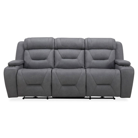 Liberty Furniture - Chapman Sofa P2 & ZG in Aline Blue Gray Leather - 7019BG-32P veiw 1