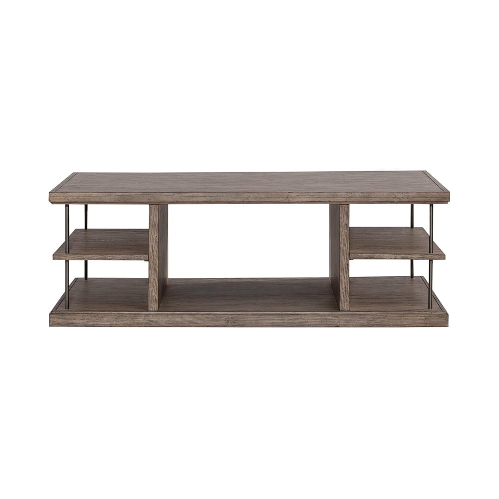 Liberty Furniture - City Scape Cocktail Table in Burnished Beige - 421-OT1010 veiw 3