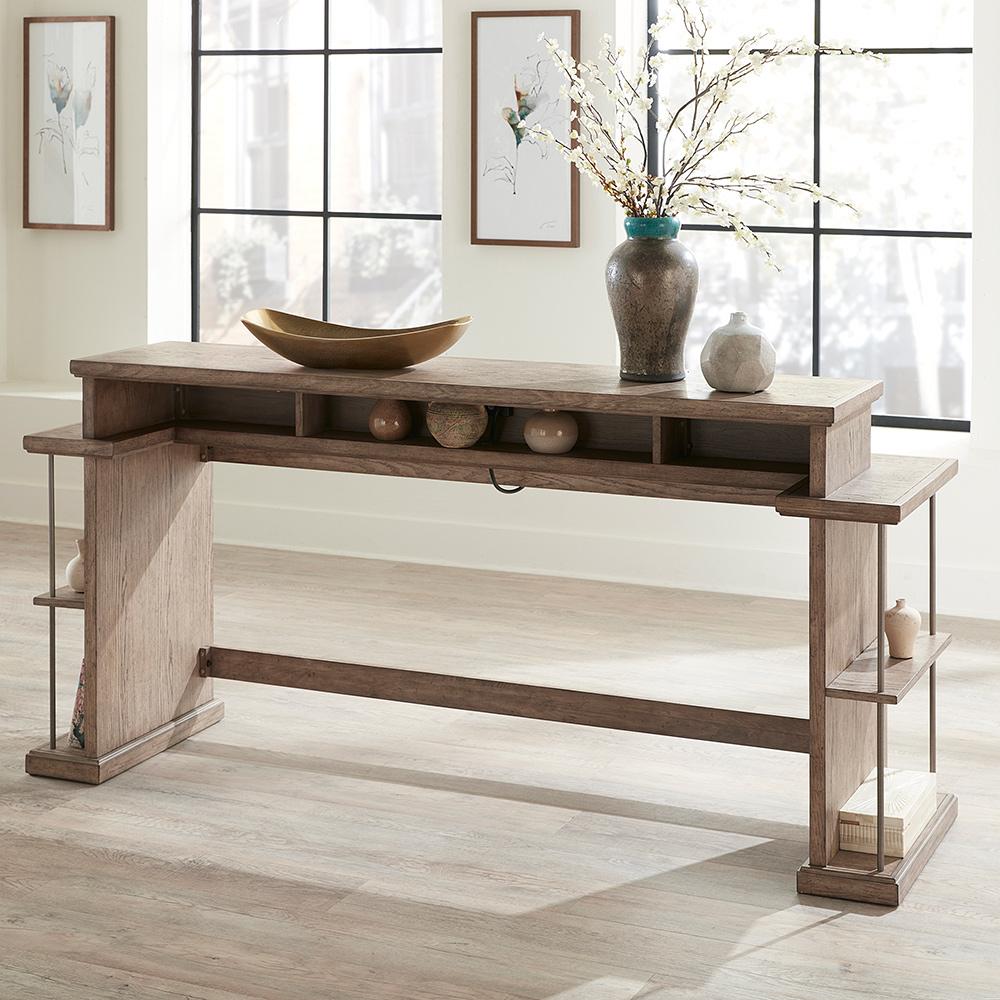 Liberty Furniture - City Scape Console Bar Table in Burnished Beige - 421-OT7837 veiw 1