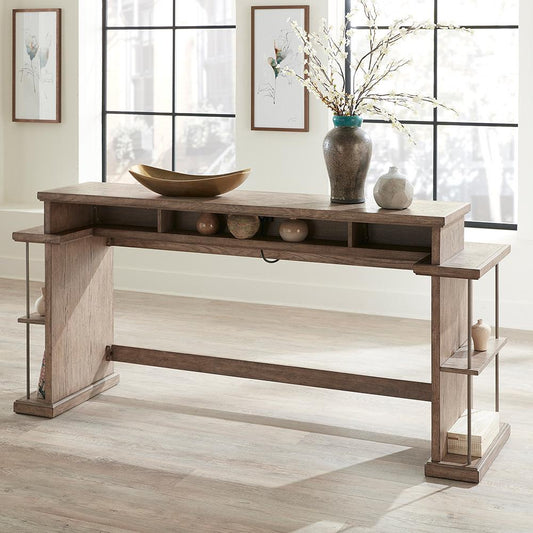 Liberty Furniture - City Scape Console Bar Table in Burnished Beige - 421-OT7837 veiw 1