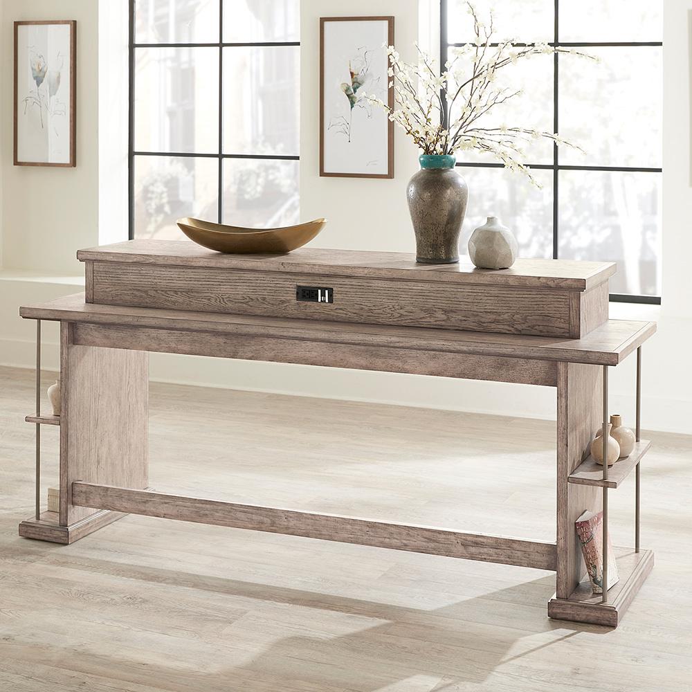 Liberty Furniture - City Scape Console Bar Table in Burnished Beige - 421-OT7837 veiw 2