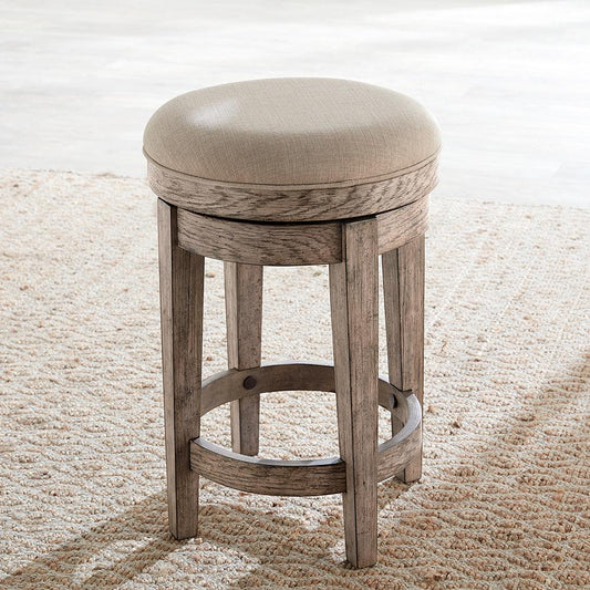 Liberty Furniture - City Scape Uph Swivel Console Stool in Burnished Beige - 421-OT9003 veiw 1