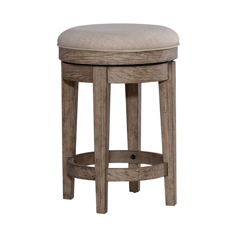 Liberty Furniture - City Scape Uph Swivel Console Stool in Burnished Beige - 421-OT9003 veiw 2