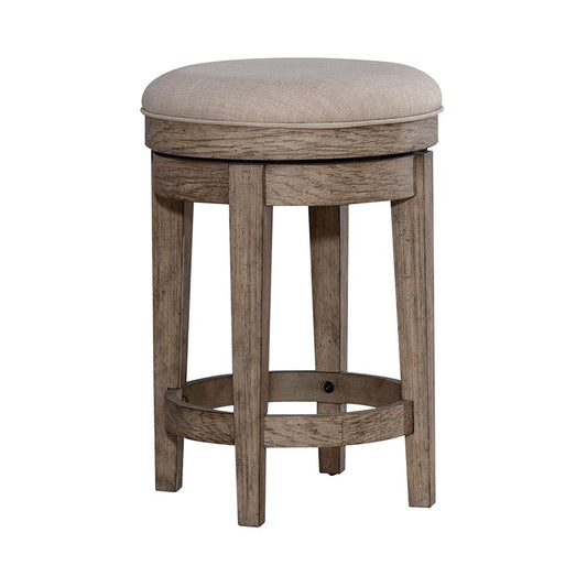 Liberty Furniture - City Scape Uph Swivel Console Stool in Burnished Beige - 421-OT9003 veiw 2