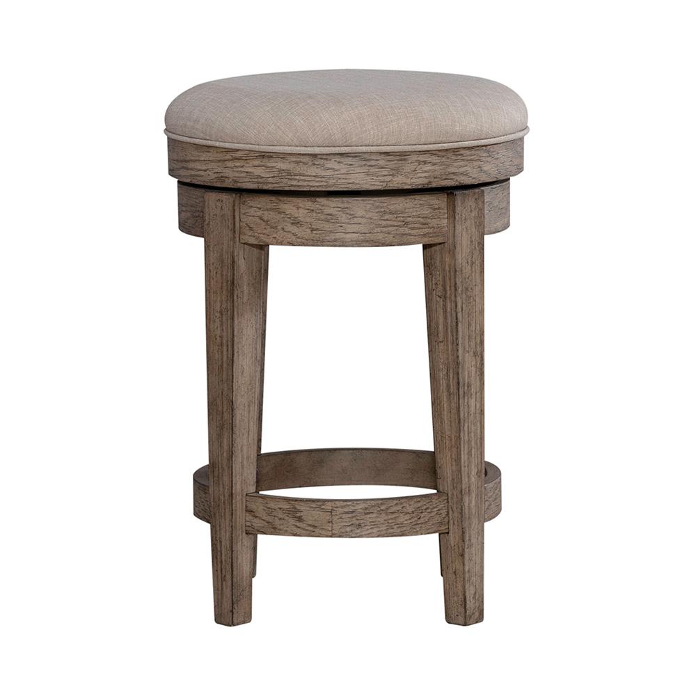 Liberty Furniture - City Scape Uph Swivel Console Stool in Burnished Beige - 421-OT9003 veiw 3
