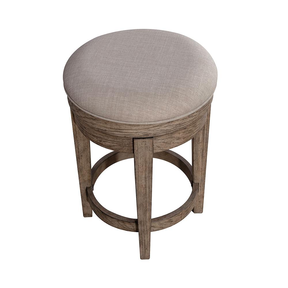 Liberty Furniture - City Scape Uph Swivel Console Stool in Burnished Beige - 421-OT9003 veiw 5