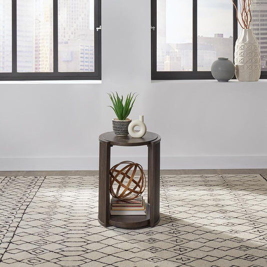 Liberty Furniture - City View Chairside Table in Coffee Bean - 145-OT1021 veiw 1