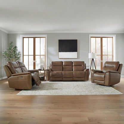 Liberty Furniture - Collins Sofa w/ Loveseat & Recliner - 7016CN-UPH-SOLOREC view 1